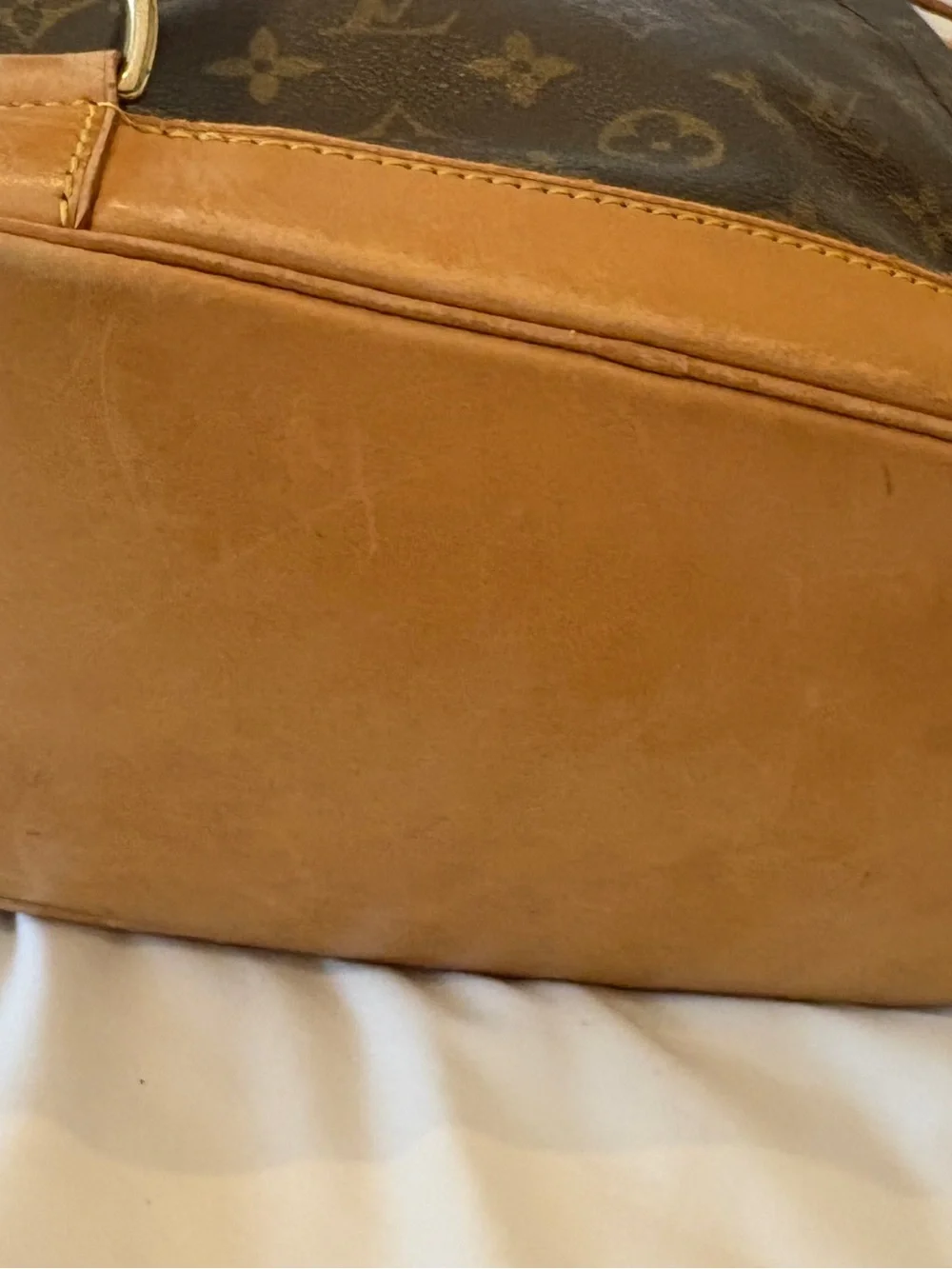 Louis Vuitton Montsouris Backpack Handbag in Brown and Tan Japan purchased